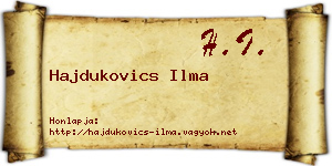 Hajdukovics Ilma névjegykártya